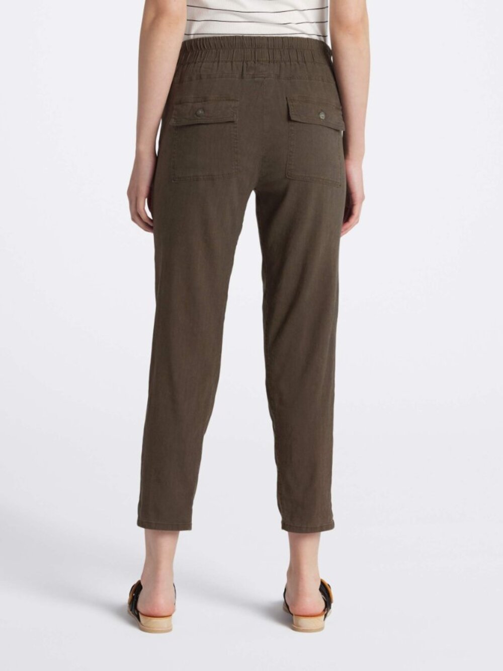 KUT FROM THE KLOTH - Sandra Smocked Waist Linen Pant - Picture 4 of 5